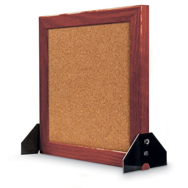 Indoor Enclosed Combo Board, 48"x36", Bronze Frame/Green & Medium Grey